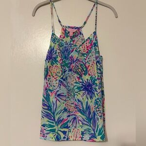 Lilly Pulitzer XS Multicolor Floral Tank Top Multi Junipero